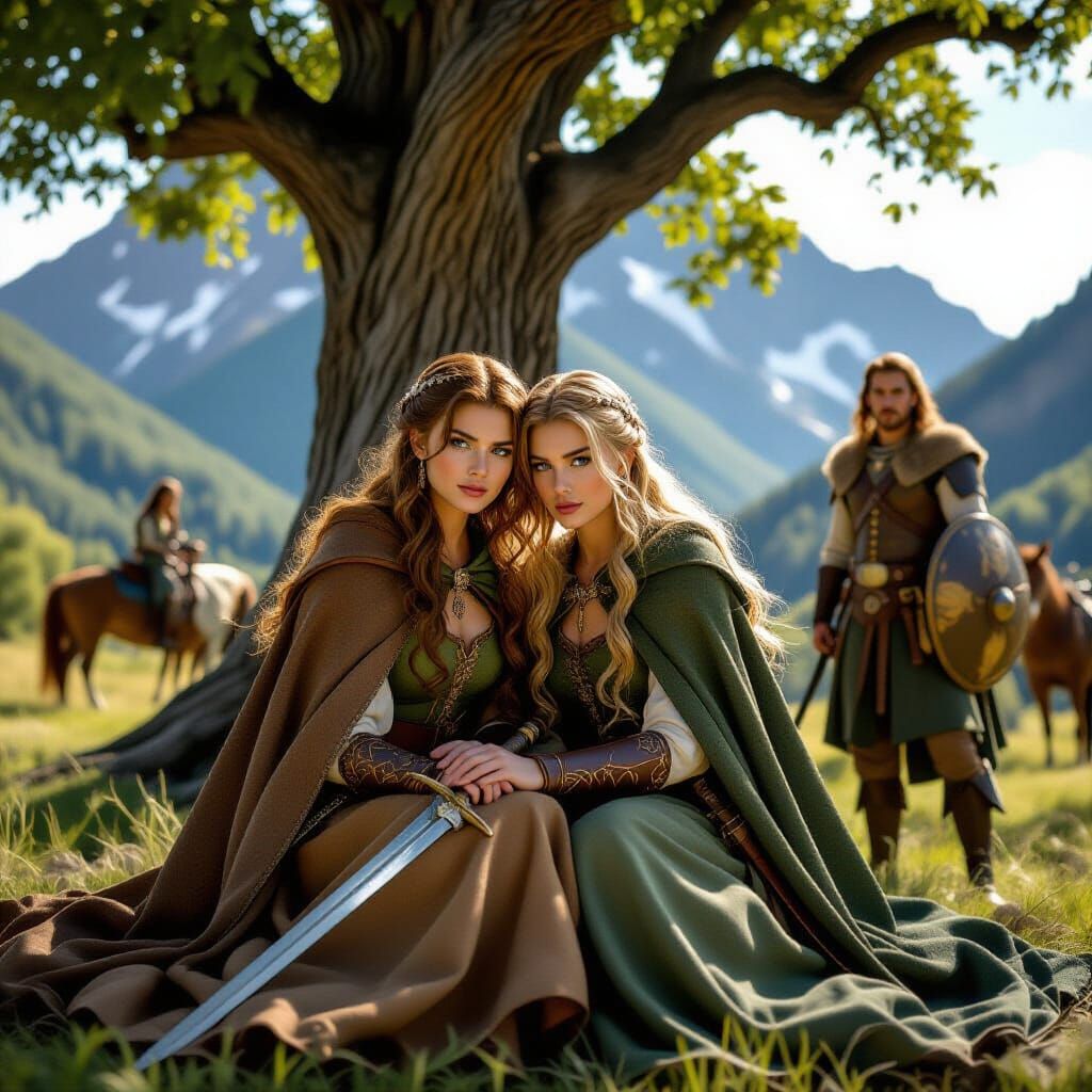 Princesses and Princes Under a Mountain Tree