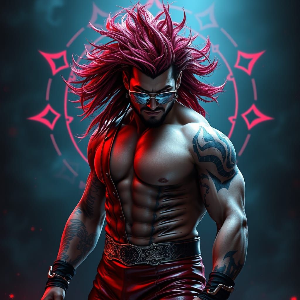 Mystical Wrestler in Dark Fantasy Packaging