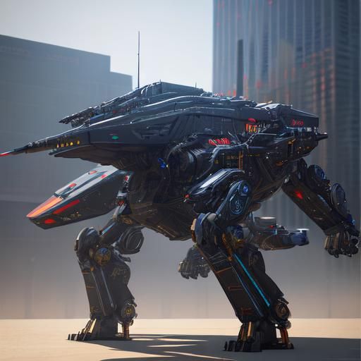 Futuristic Red Bull Can in Sci-Fi Setting