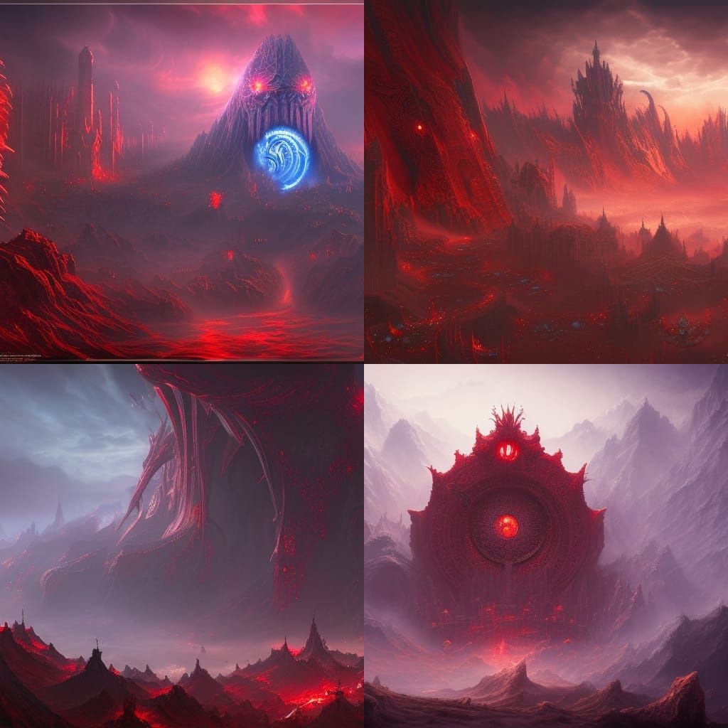 Detailed Crimson King Matte Painting