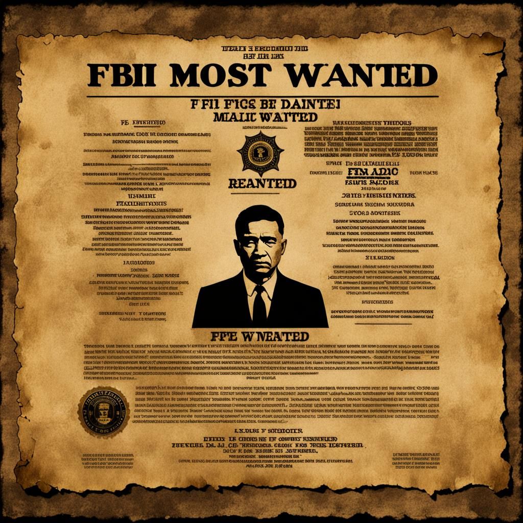 FBI Most Wanted Poster