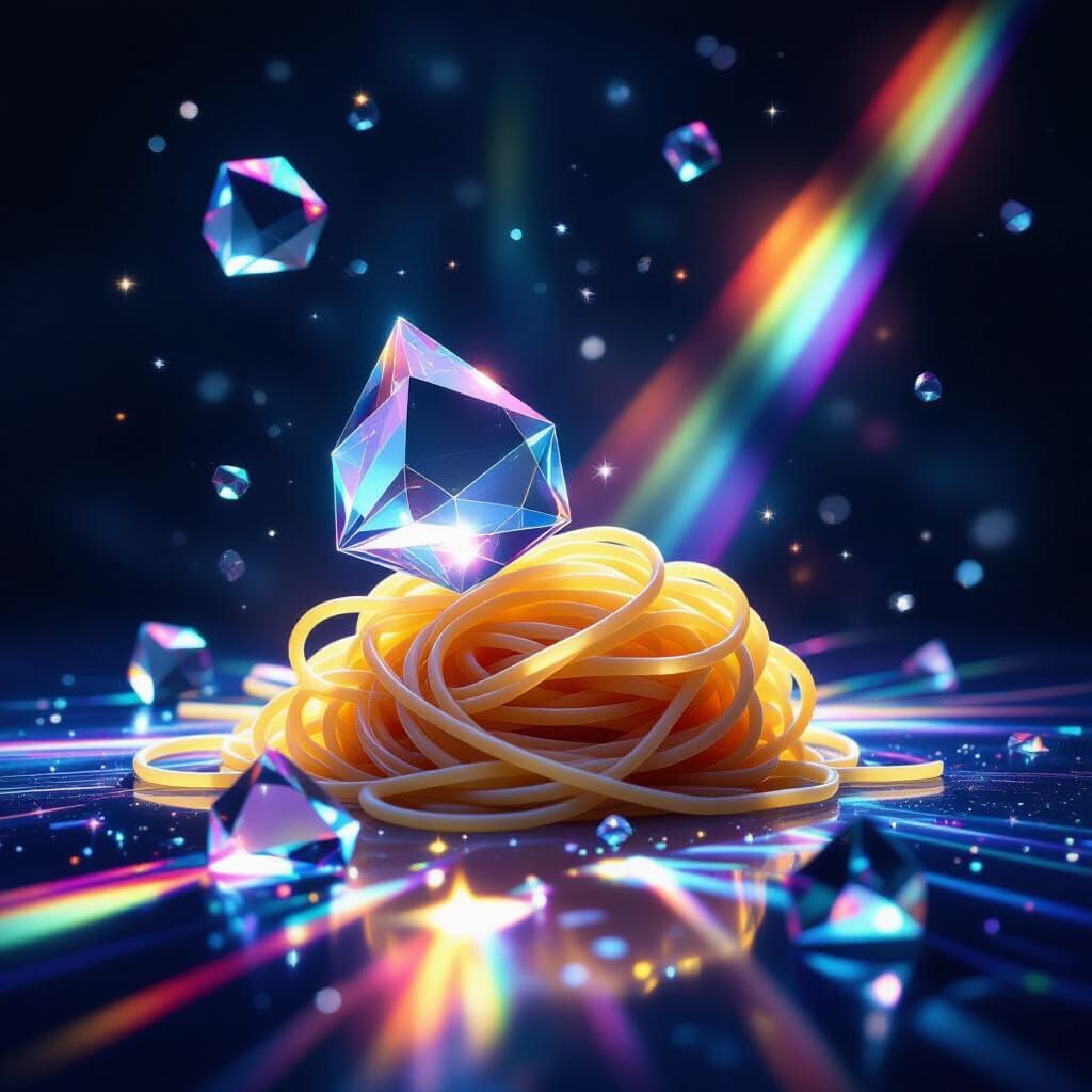 Rainbow Light Pasta: A Magical Realism Creation