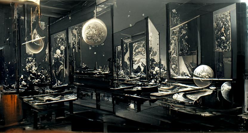 Cosmic Cataclysm: Gleaming Lucite 3D Rendering