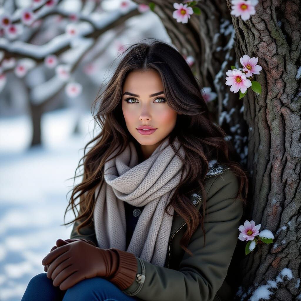 A striking digital painting masterpiece by T.Mann NYC, seaml...