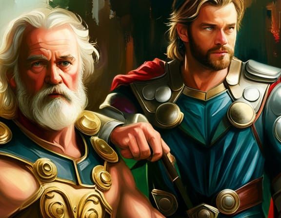 Thor and Odin / Father and Son