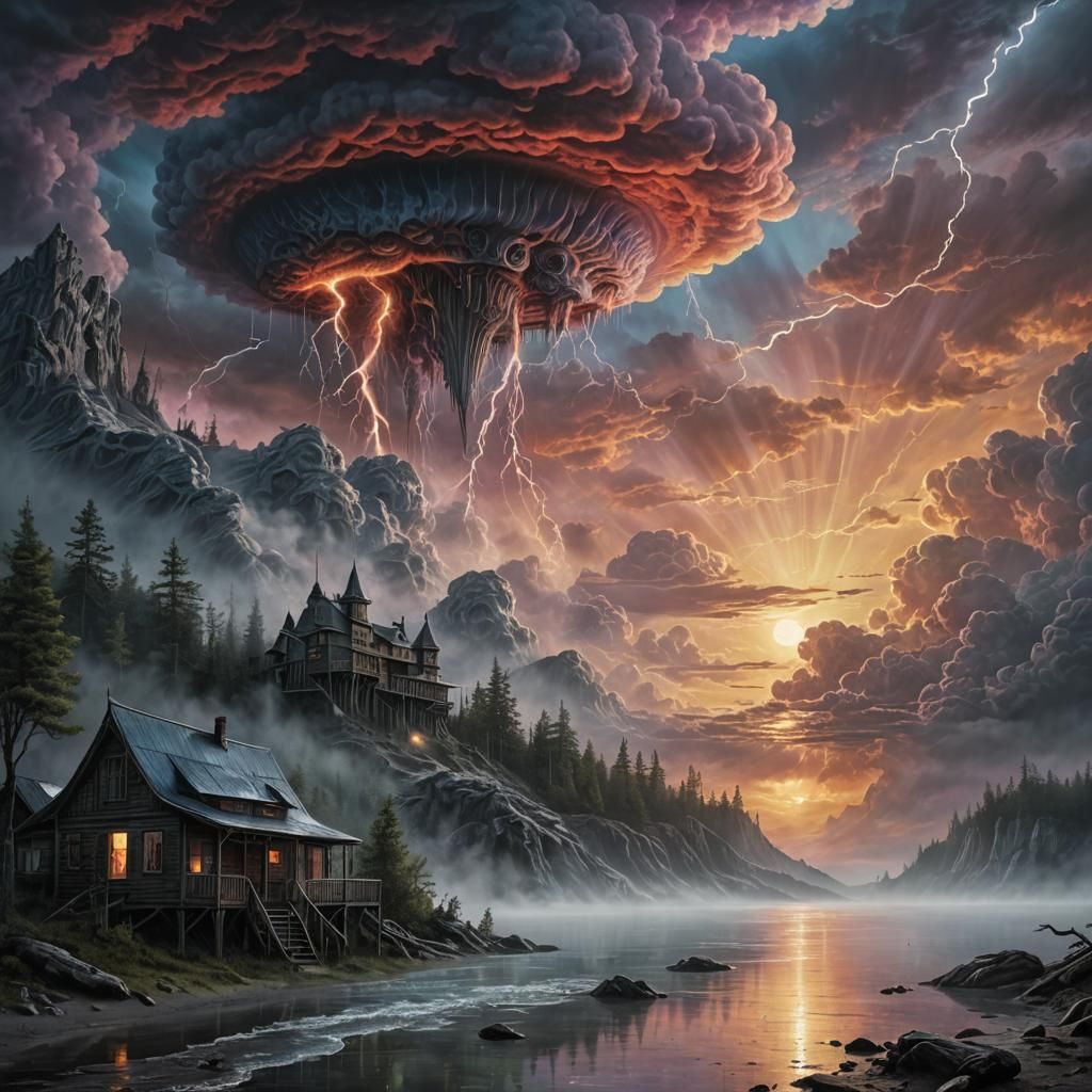 A dark tormented world