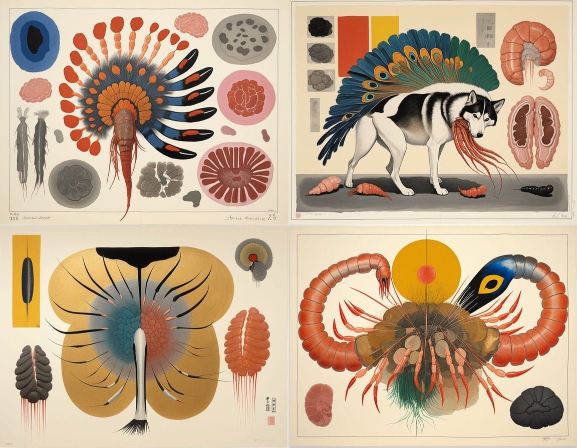 Surreal Japanese Art: Malamute Mutant Disaster