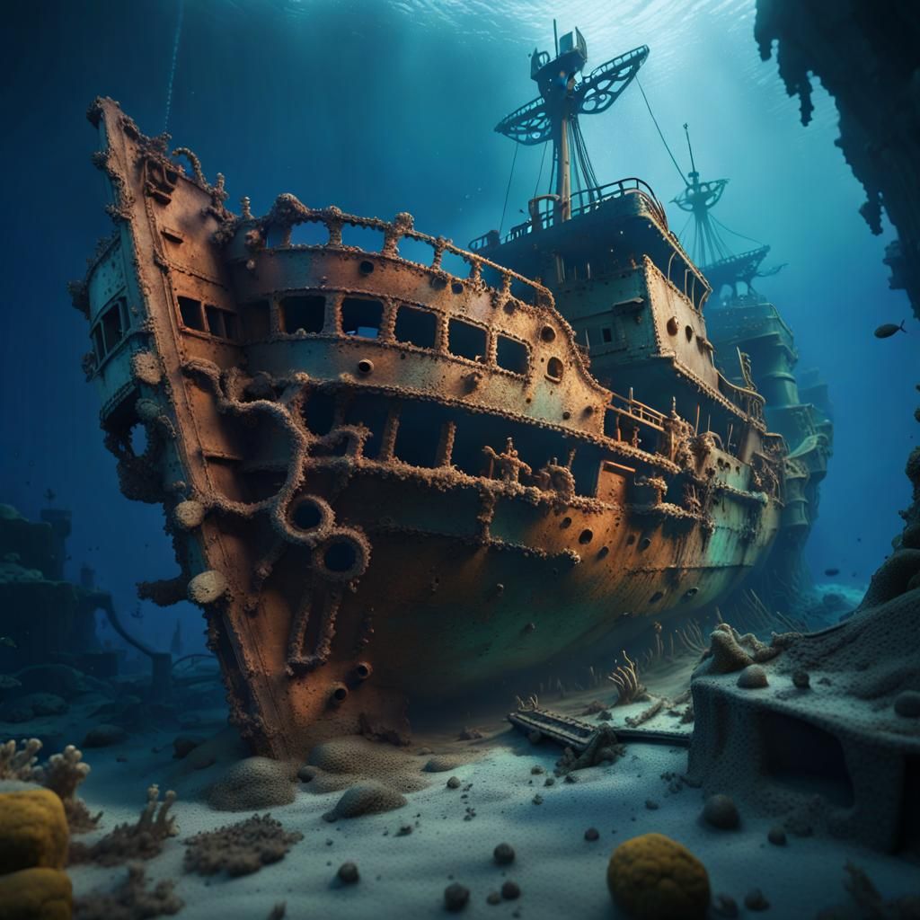 Realistic shipwreck