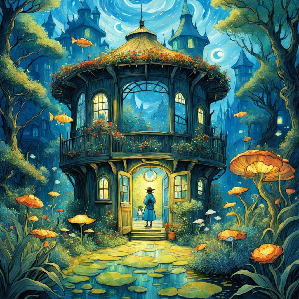 Whimsical Sci-Fi Fantasy Fairytale House