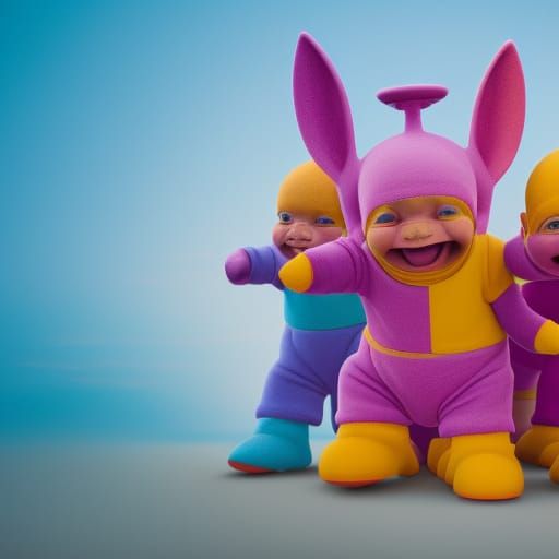 Photorealistic Crackhead Teletubbies in 8K Resolution