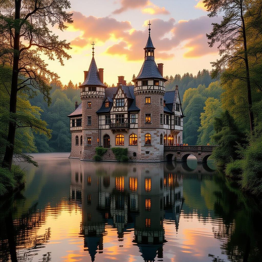 Mespelbrunn Castle: Renaissance Moated Gem in Forest