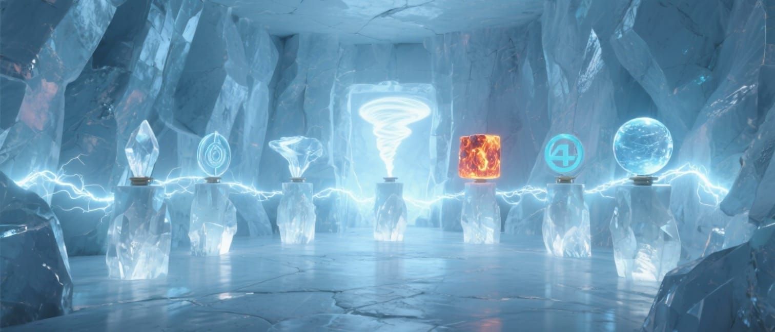 Vault of Elemental Energy with Pulsating Artifacts