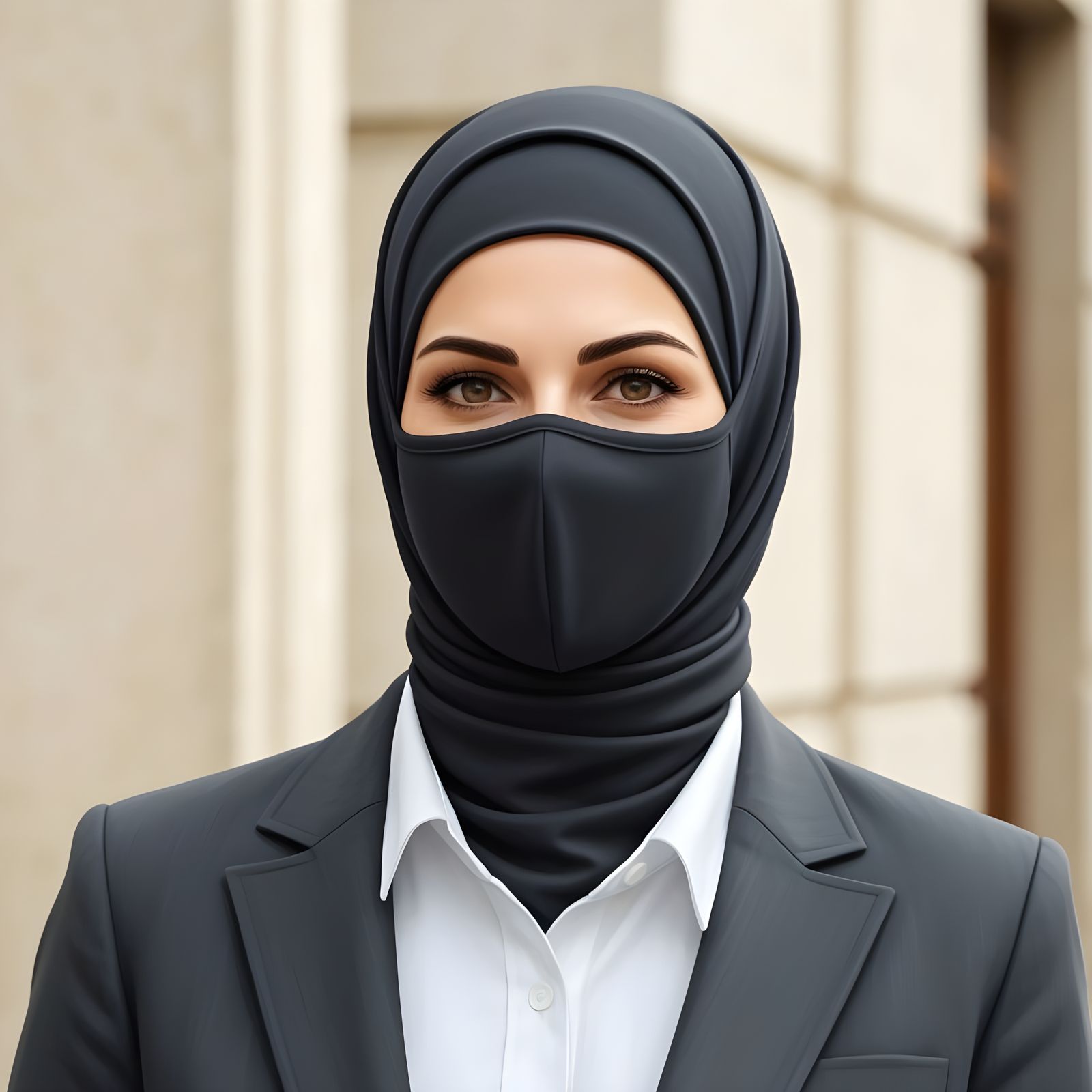 Confident Hijabi Businesswoman Portrait
