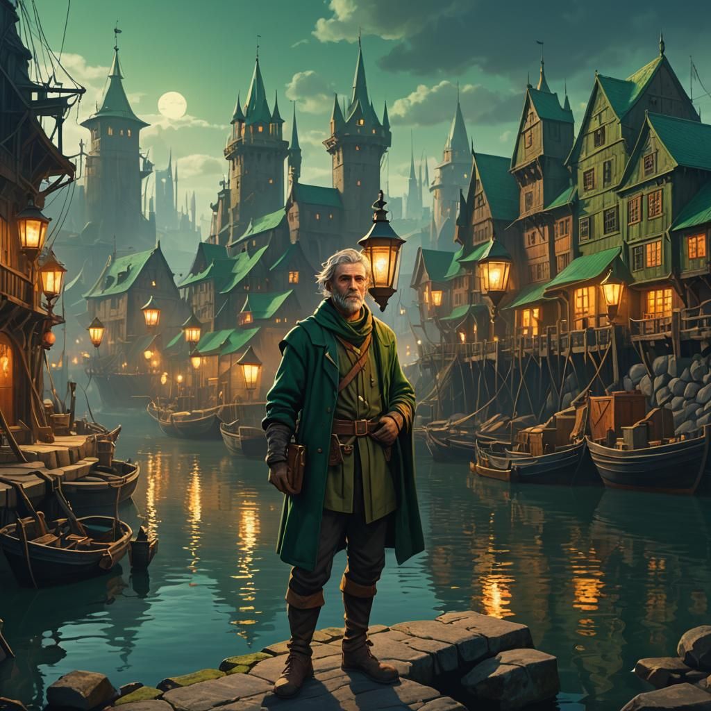 Mystical Harbor: A Medieval Scholar's Portrait