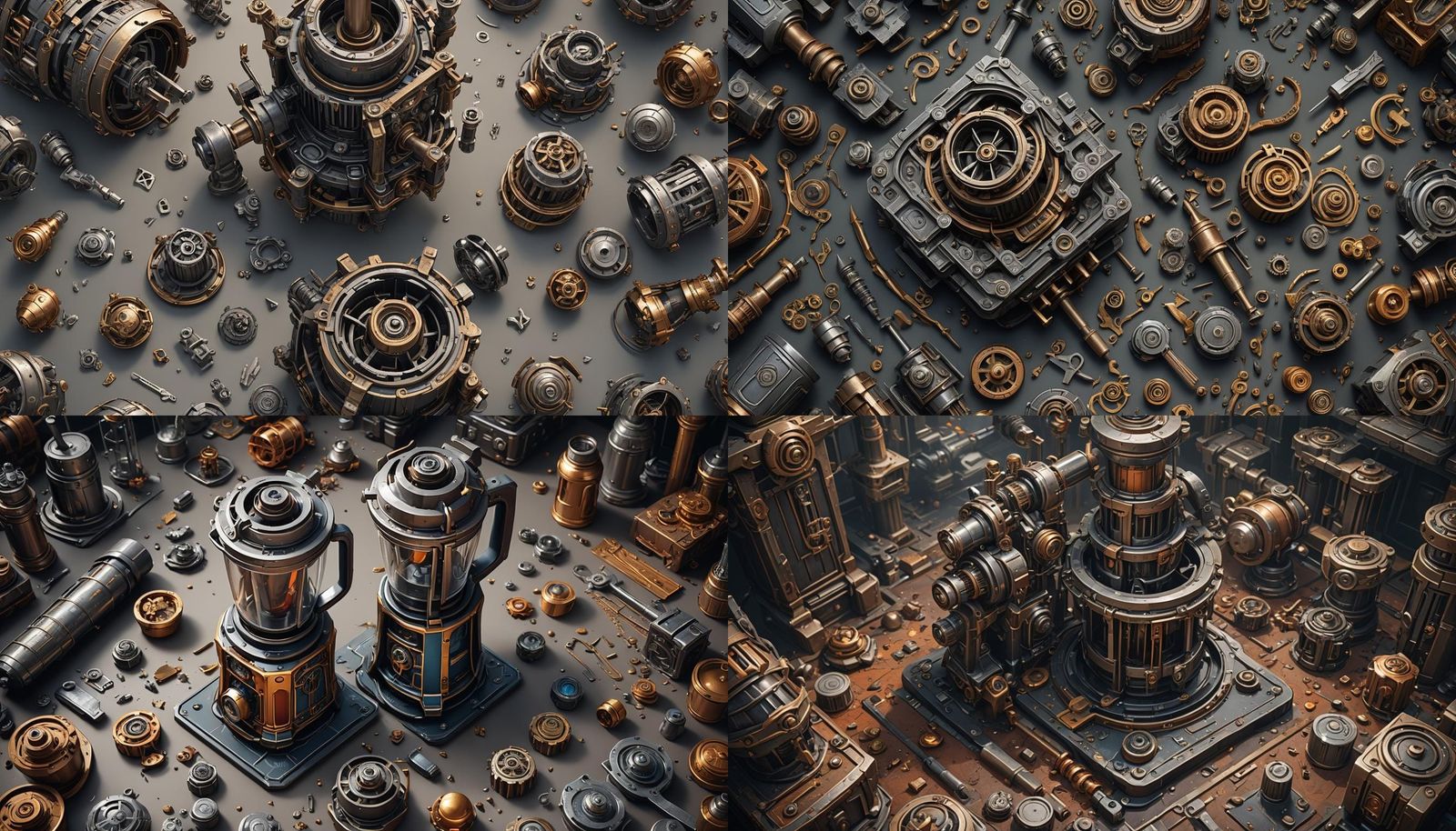 Blender Internal Components as Detailed Matte Painting