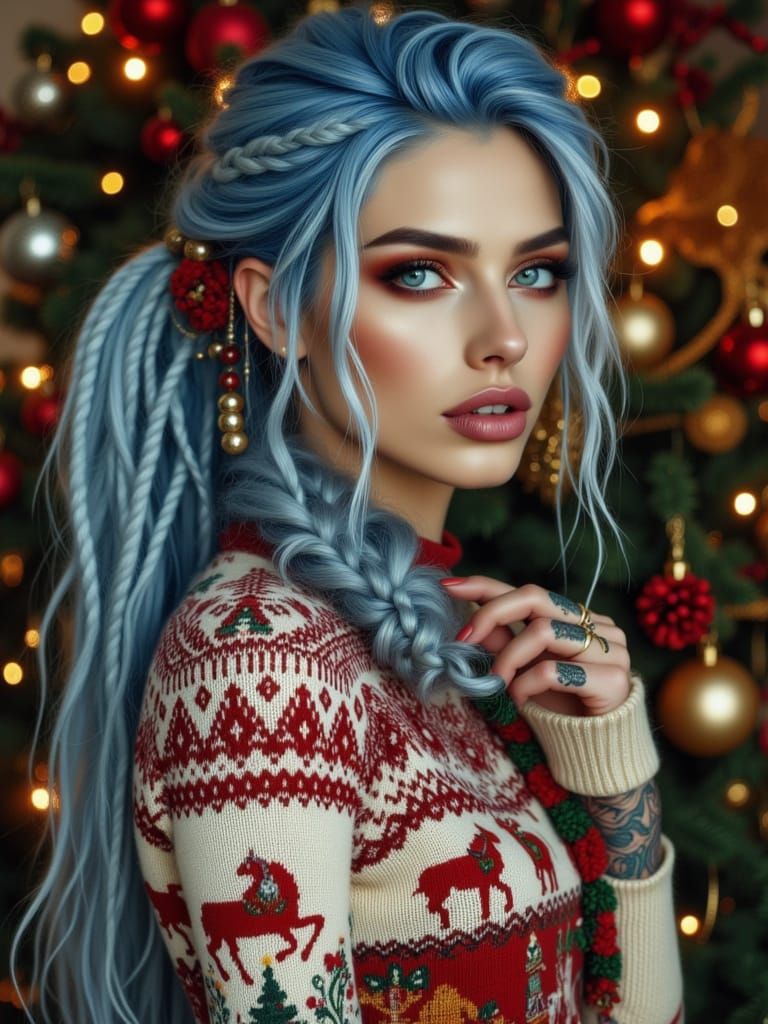 gorgeous slender golden blue gal 2