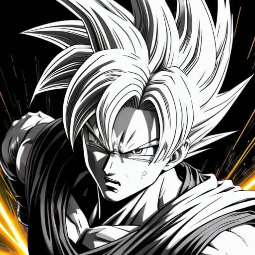 Goku Transforms into Super Saiyan in a Burst of Vibrant Ener...