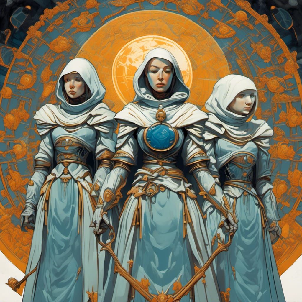 Blissed Out Space Nuns in Rococo Style