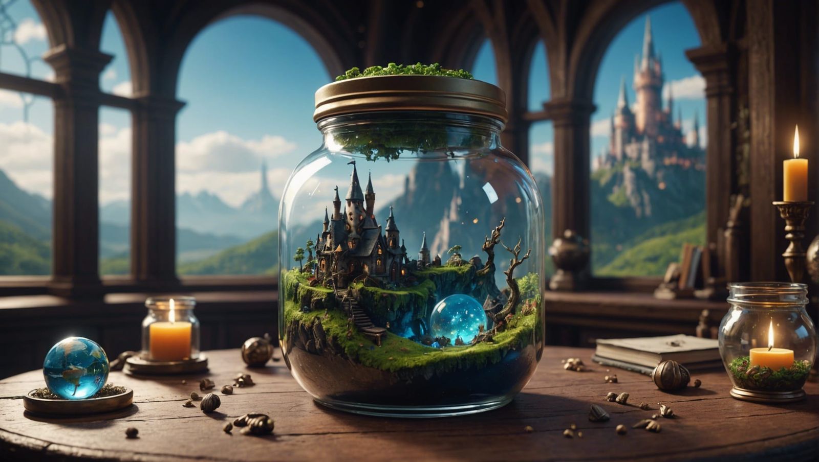 Tiny World in a Jar: Fantasy Concept Art