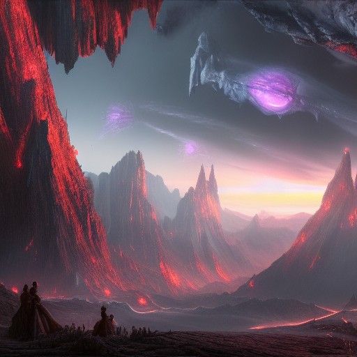 Detailed Matte Painting of Oblivion in Deep Color