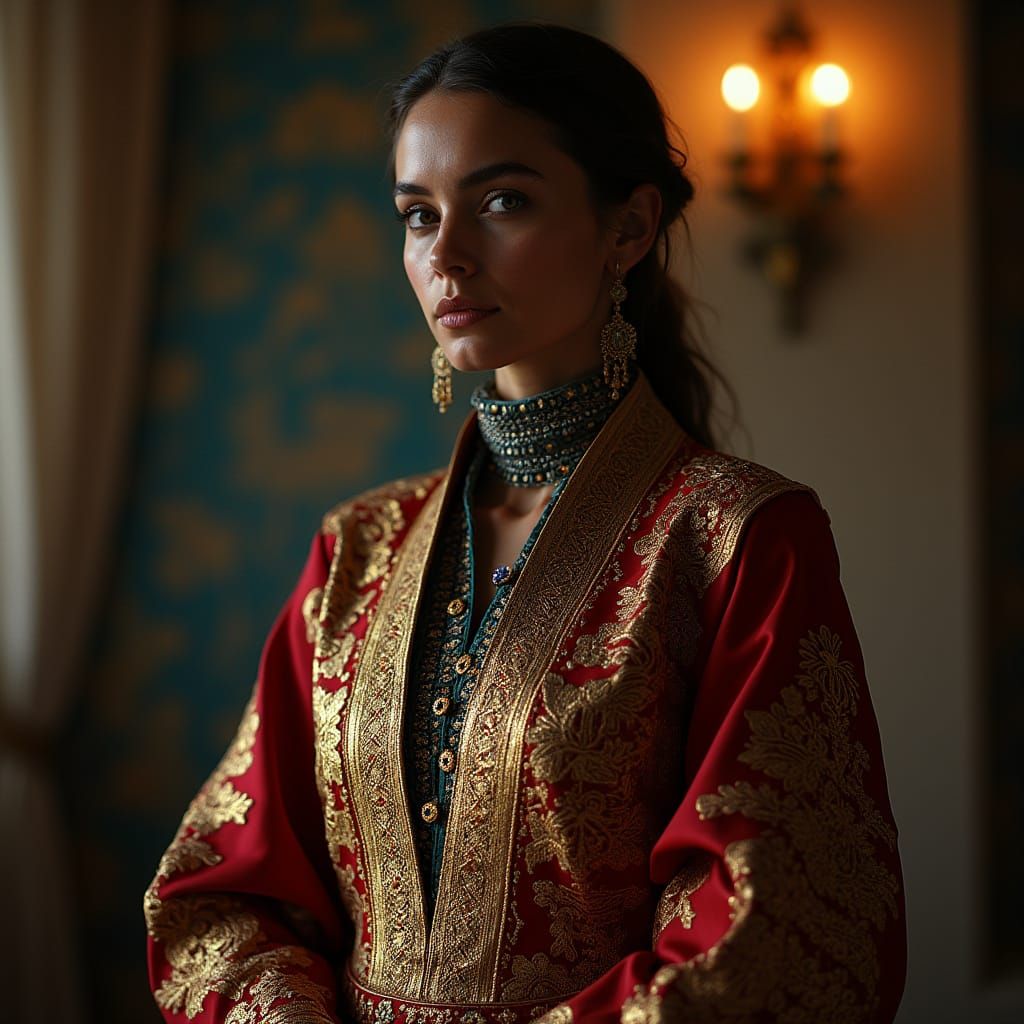 Futuristic Haute Couture: Islamic Robe with Smart Tech