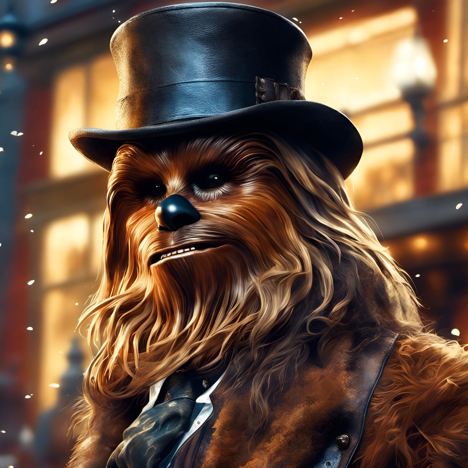 Chewbacca as Sherlock Holmes, Digital Illustration