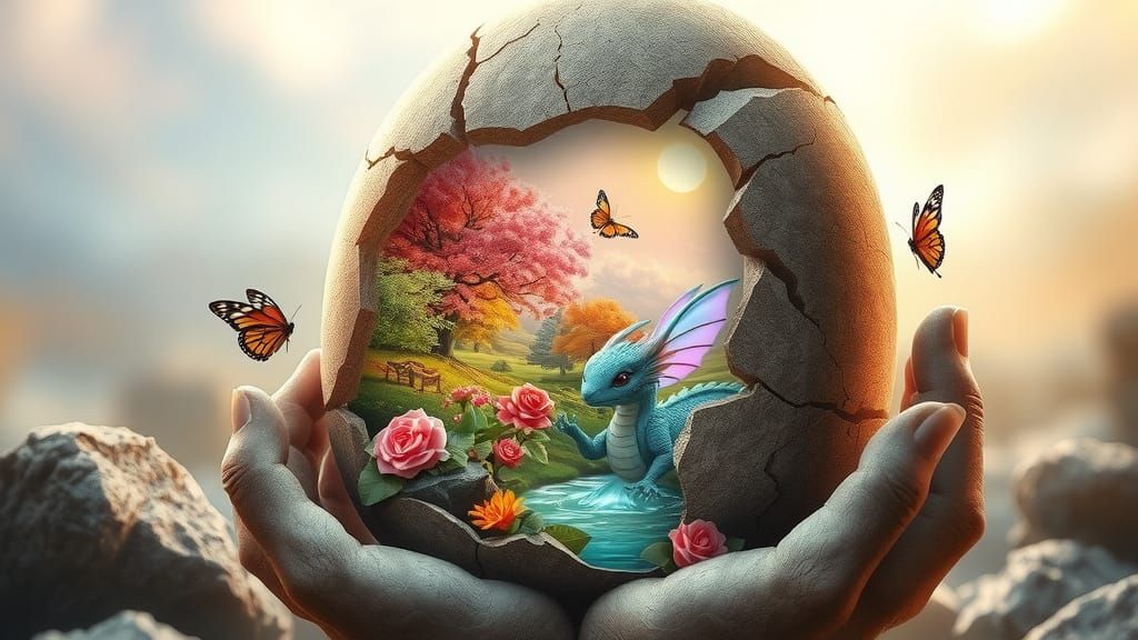 Enchanted Vessel in Ancient Harmony