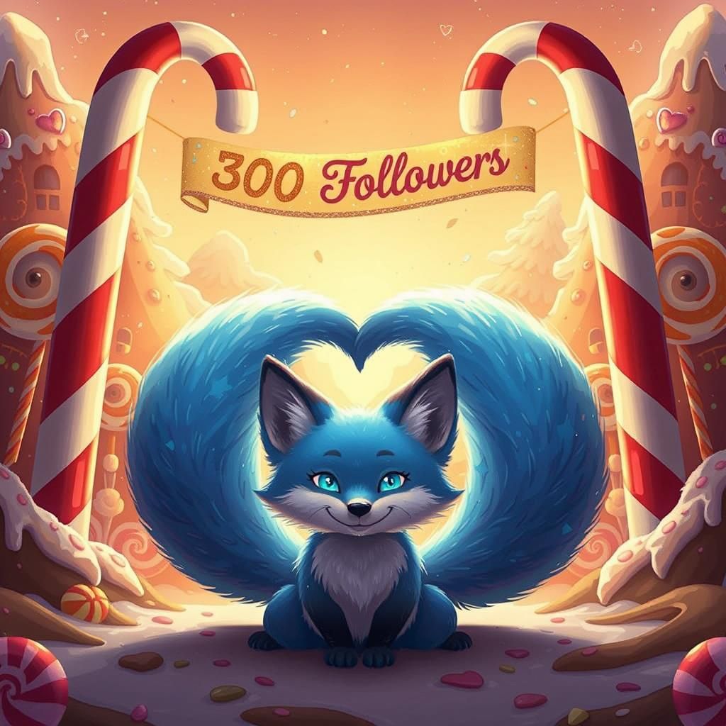 Whimsical Fox Yoga in Candy Land: A Celebration