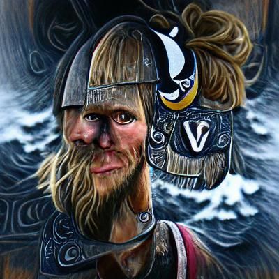 Viking Raider Portrait: A Vision of Strength