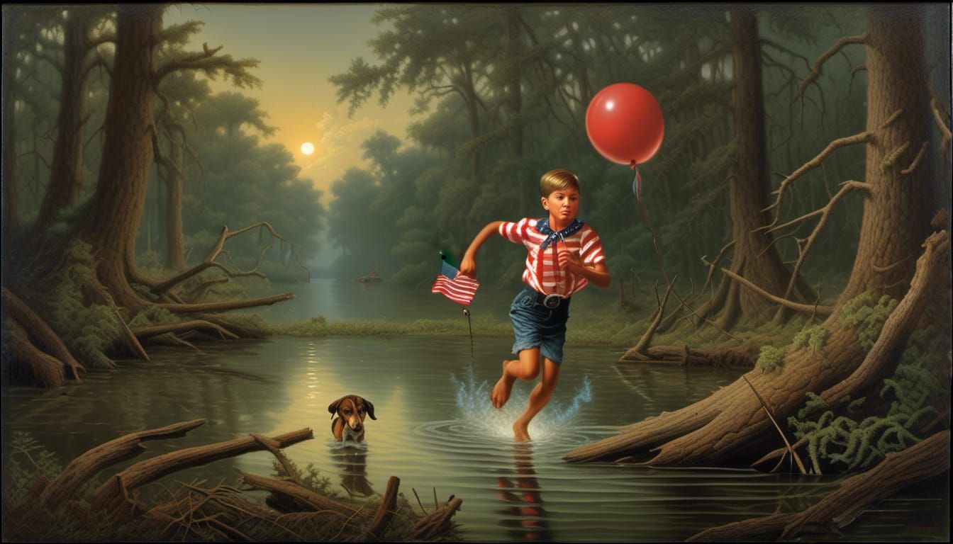 Bayou Fantasy: Trompe L'oeil Painting