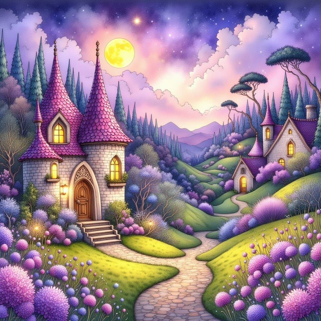Whimsical Fairytale Houses with Princess Turrets