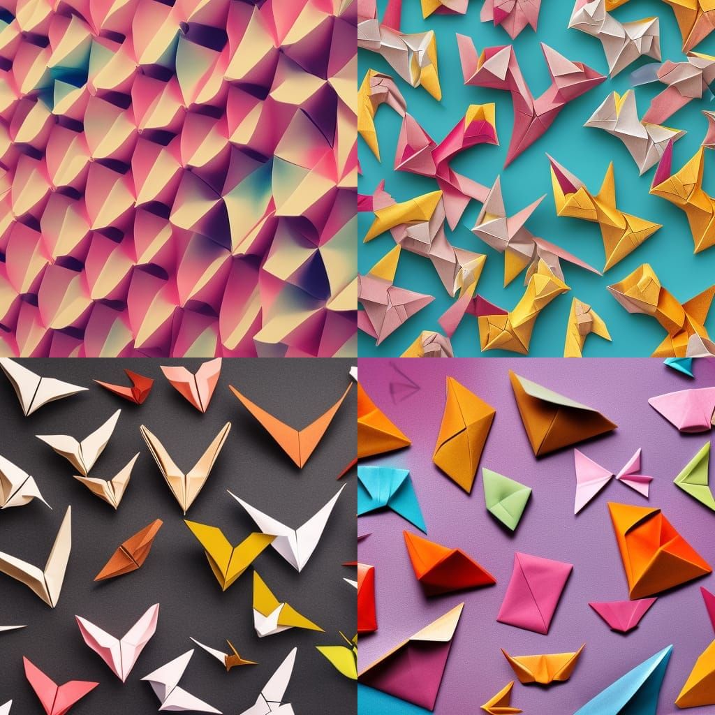 Origami Animal Papercraft in 8K Resolution