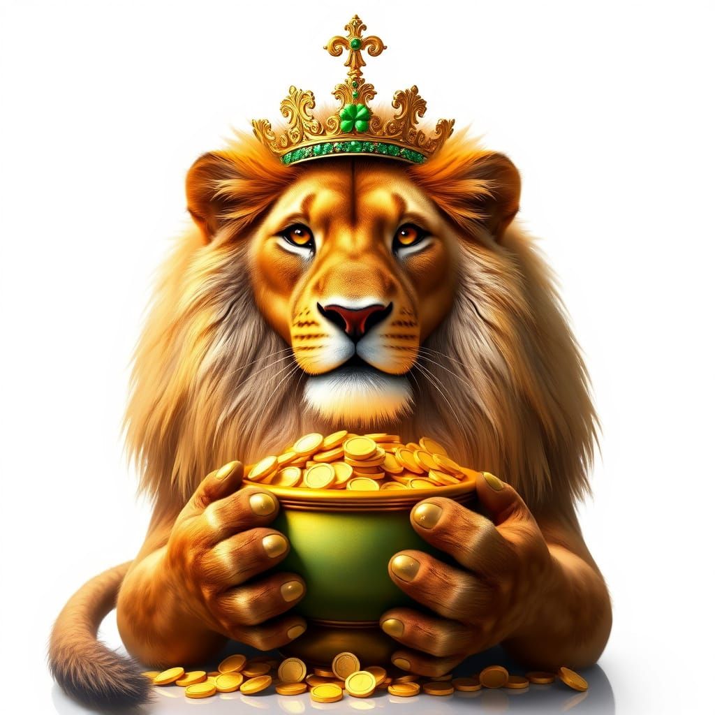 St. Patrick's Day Lioness