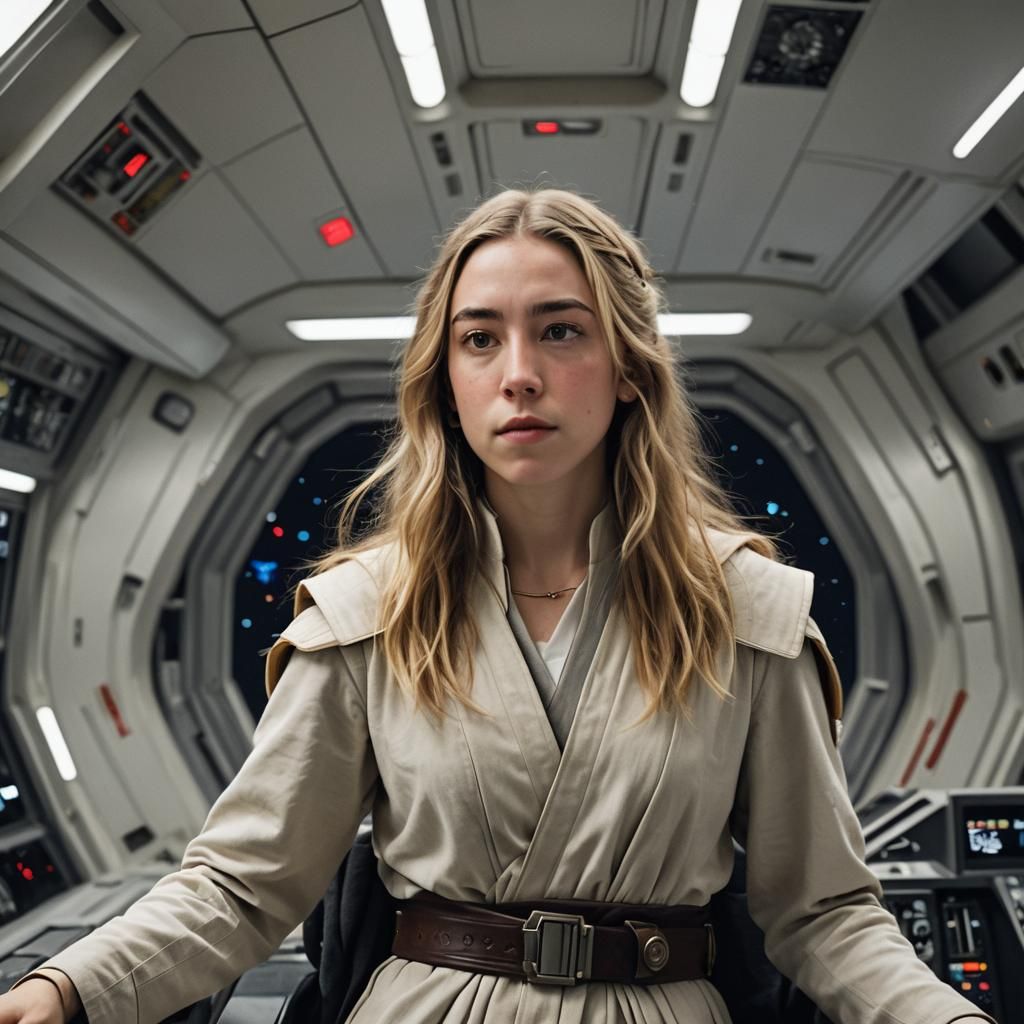 Este Haim as Jedi Knight in Space