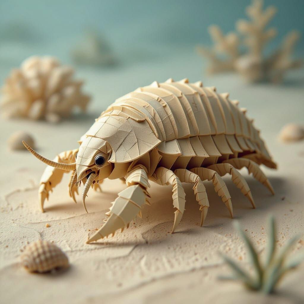 Origami Trilobite on Minimal Seabed