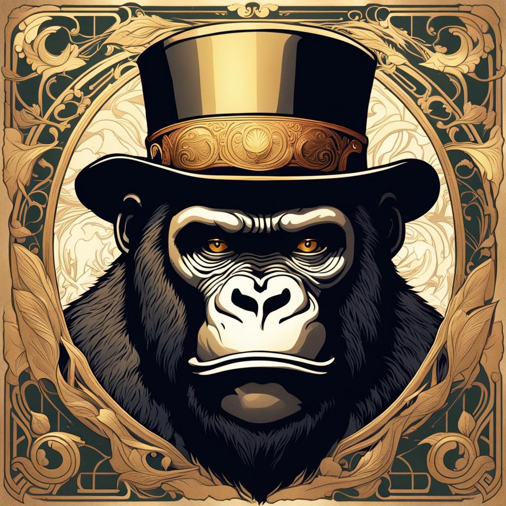 Gorilla in Top Hat