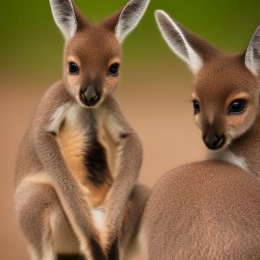 Adorable Baby Kangaroo Captured in Natural Light