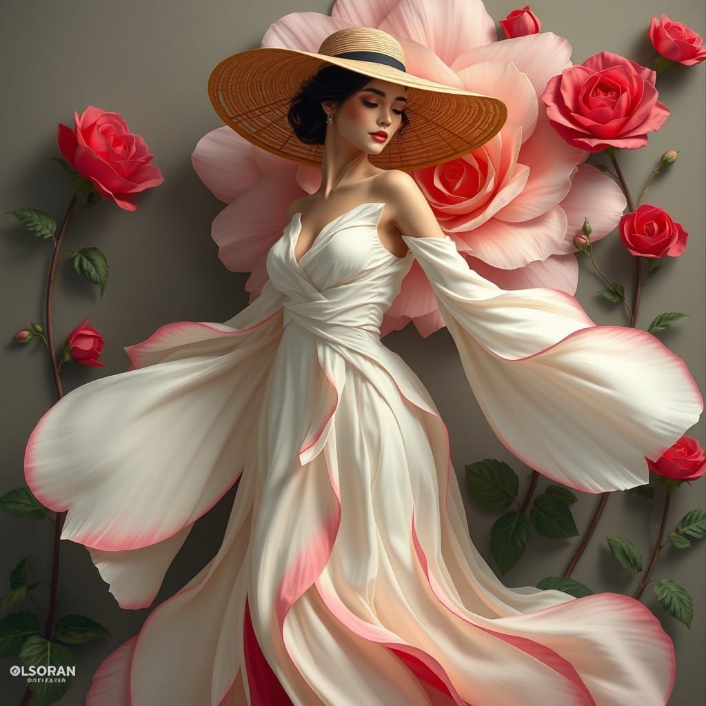 Serene Beauty in Floral Elegance