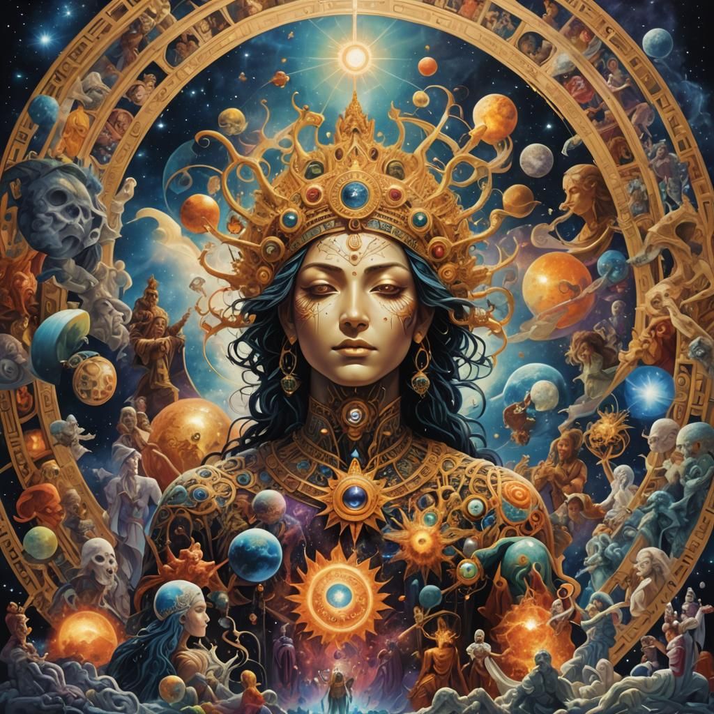 Abstract Collective Consciousness Visualized by AI