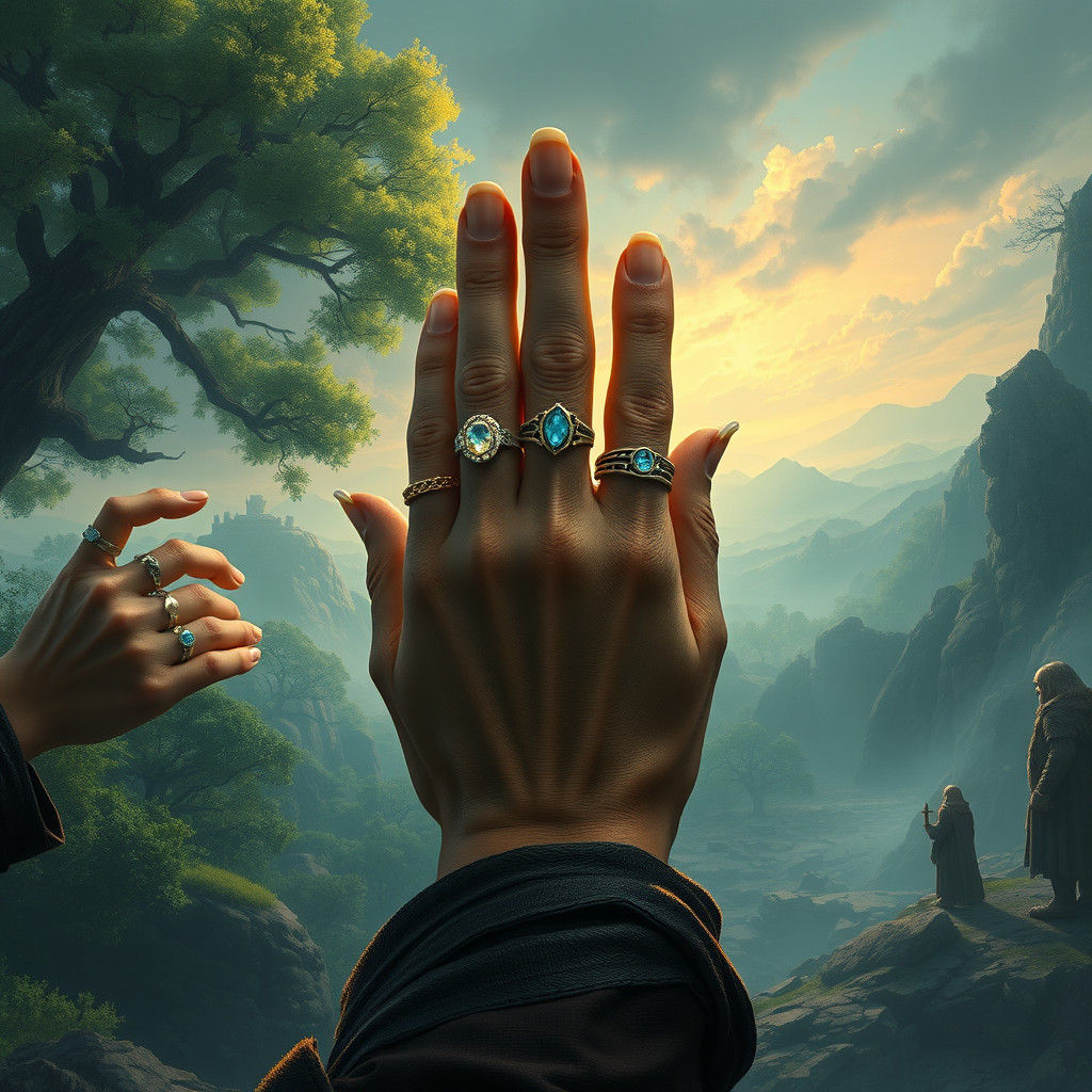 Rings of Power in a Mystical Realm