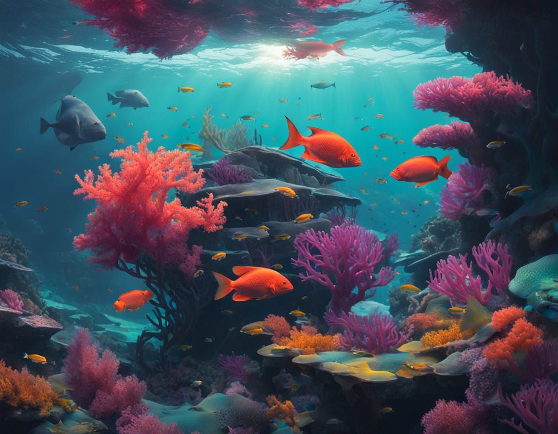 Surreal Coral Reef Revealed in Hyper-Realistic Detail