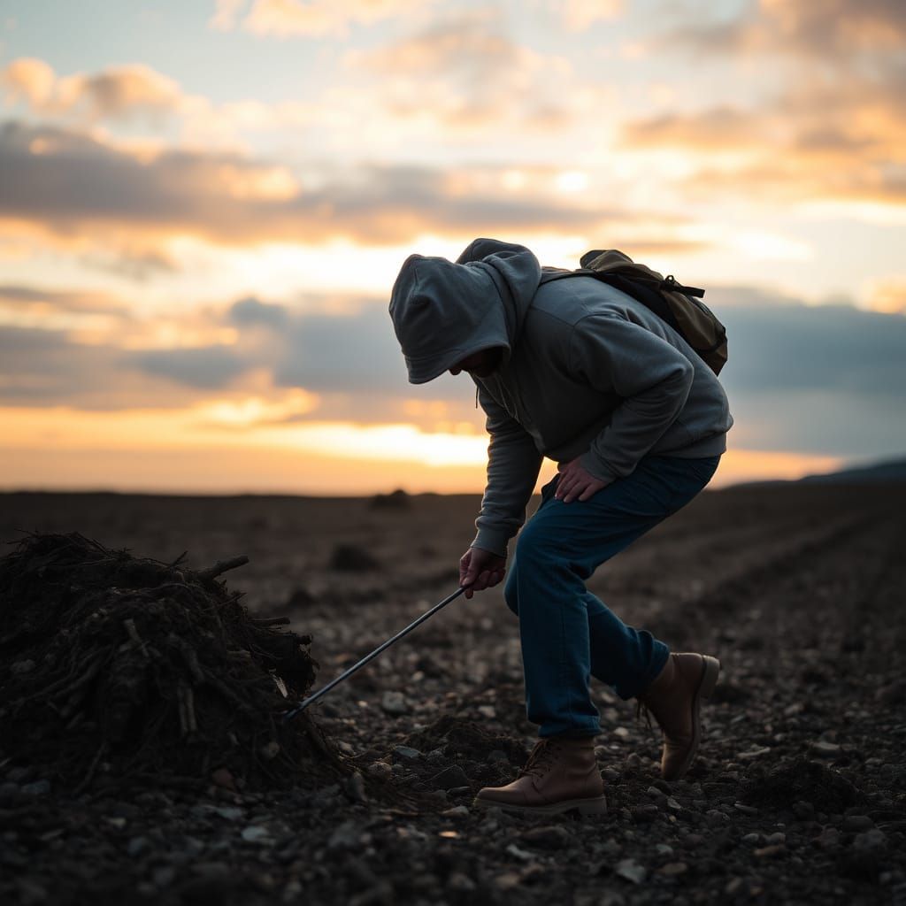 Person Bleeding on the Ground
