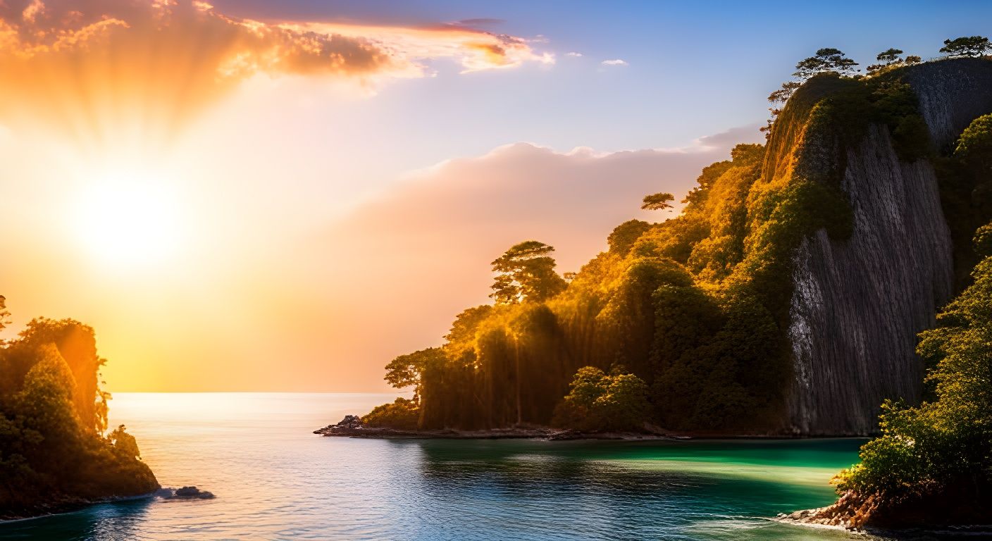 Tropical Boracay Island Scenic View