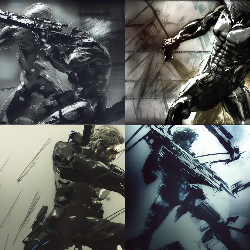 Raiden Concept Art in Digital Painting Style