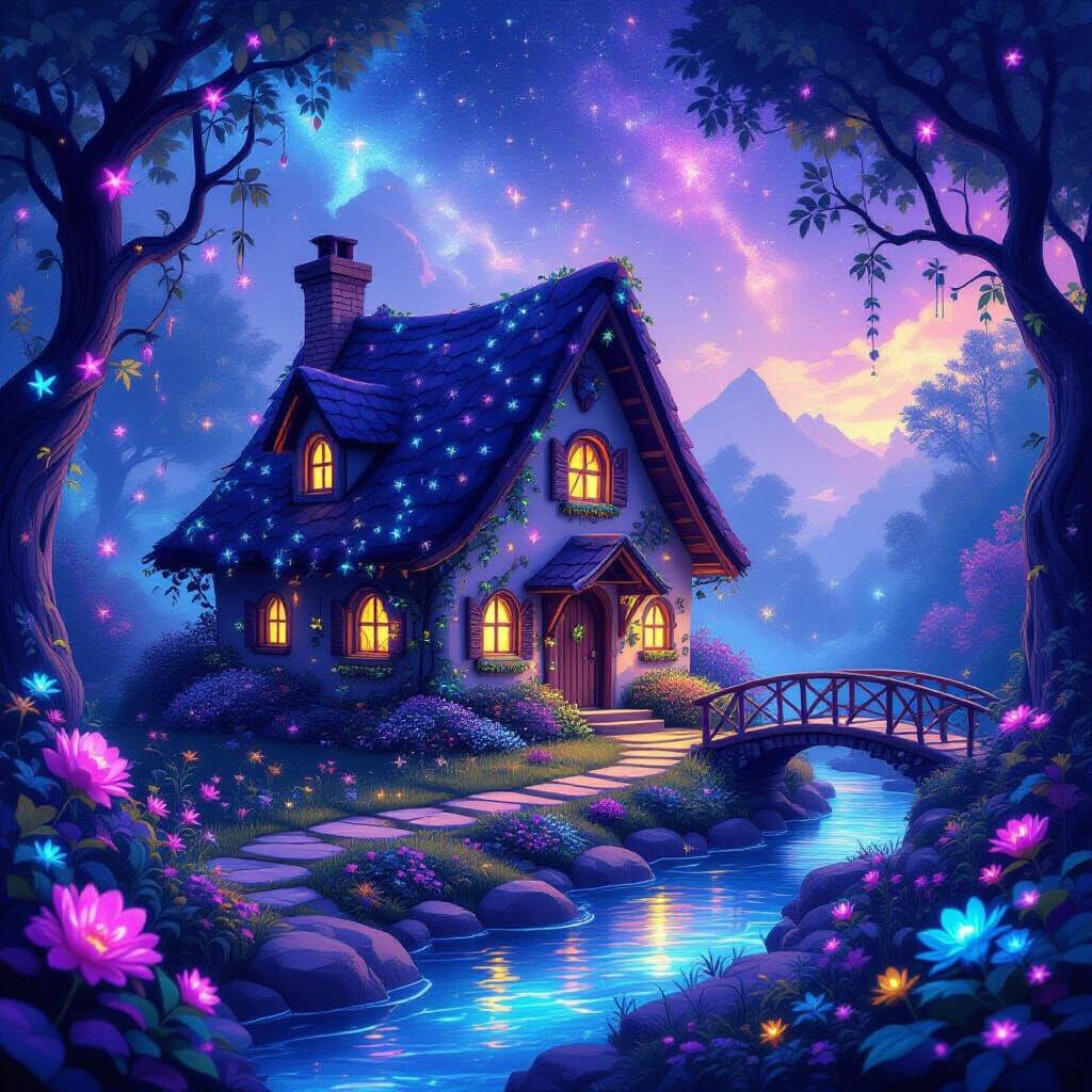 Cozy Cottage of Starlight in a Pocket Dimension