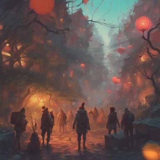 AI-Generated Image of a Town