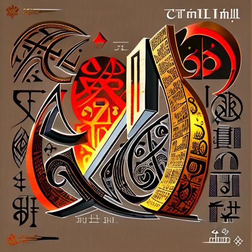 Diverse Typography Featuring Scripts and Symbols