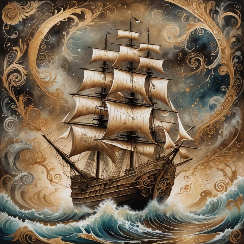 Fantasy Sailing Ship