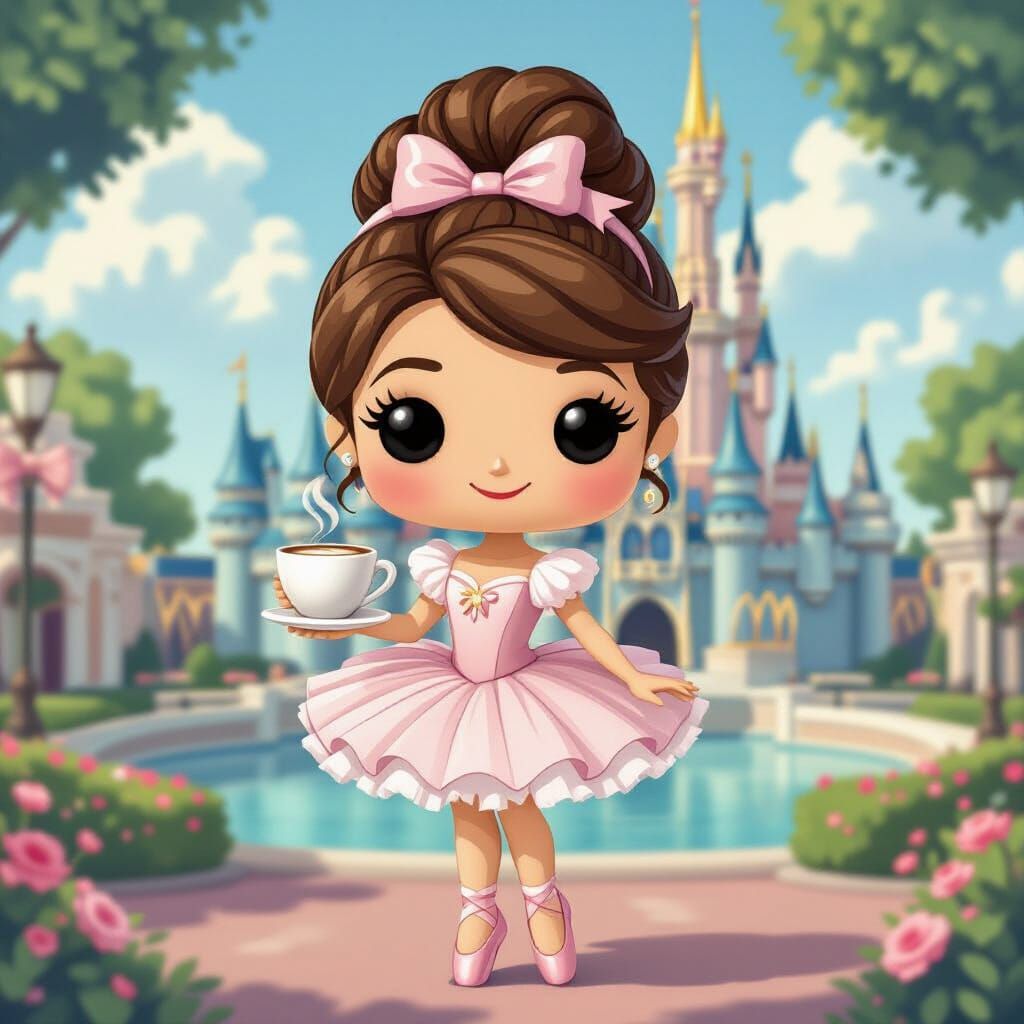 funko pop figure disney ballerina cappuccino at disney world
