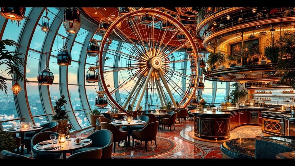Luxurious Indoor Ferris Wheel Dining Area